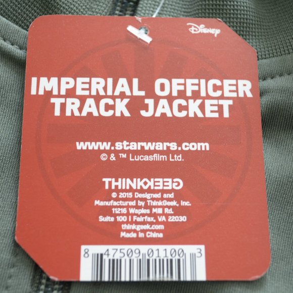Men's Star Wars Imperial Officer Track Jacket by ThinkGeek - Picture 2 of 6